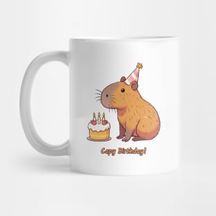 Cappy Capy Birthday Capybara Mug